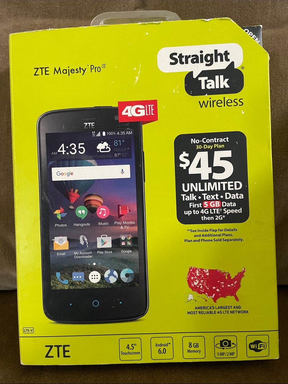 Majesty Pro LTE Prepaid Smartphone - Black